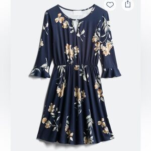 French Grey - Alie Keyhole Knit Dress